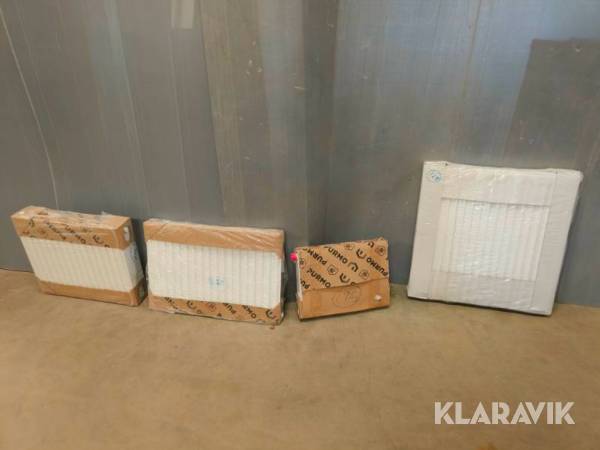 Radiator Hudevad Og Purmo Enkelt og dobbelt 4 styk