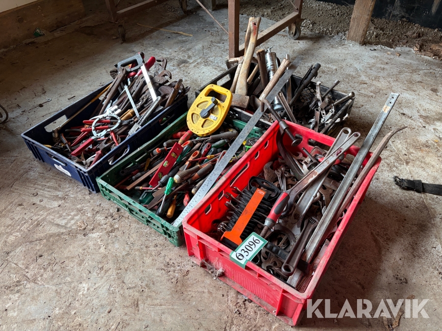 Håndværktøj stort samlet lot