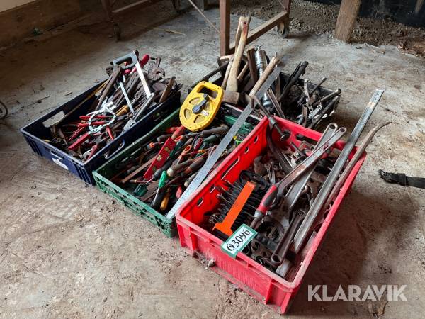 Håndværktøj stort samlet lot
