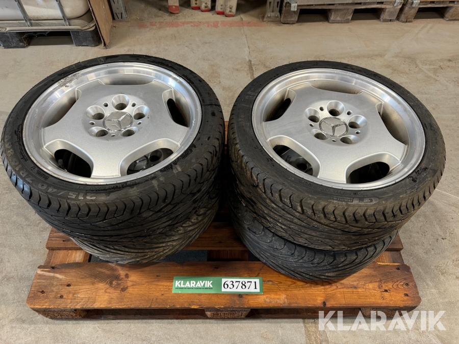 Dæk med fælge Champiro HPX 4 styk 