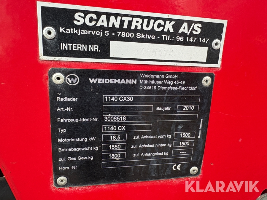 Minilæsser Wiedemann 1140 CX30