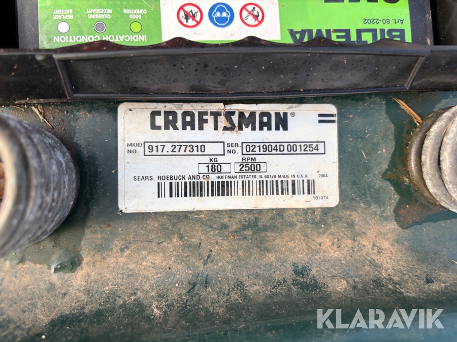 Græsslåmaskine Craftsman 917.277310