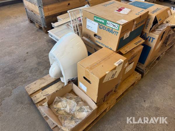 Inventar til toilet 5 styks LOT