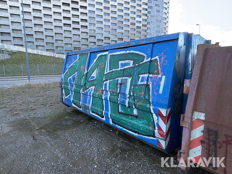 Lukket affaldscontainer