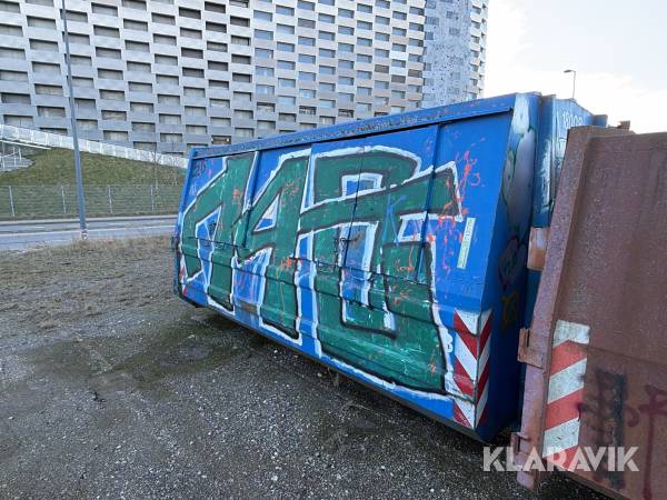 Lukket affaldscontainer