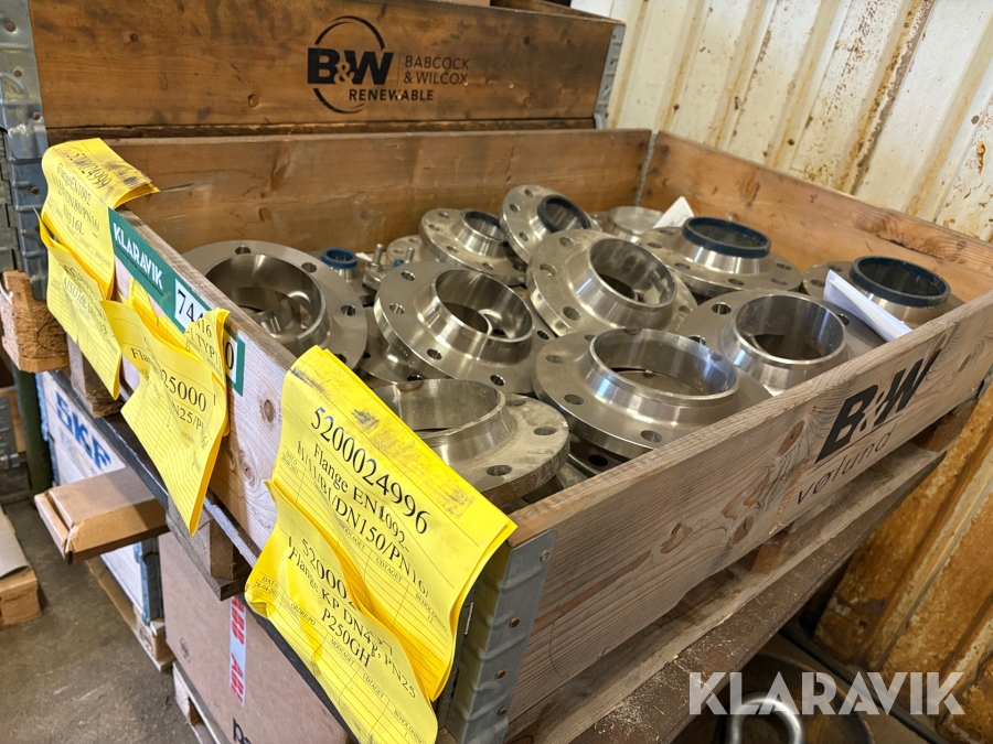 Flanger Assorterede størrelse - 23 styks i alt