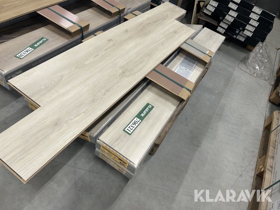 Laminatgulv Haro Oak Sheffield Creme White 20m2