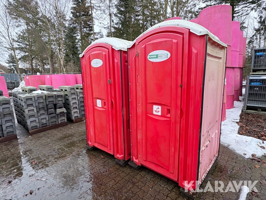 Toiletkabiner med vask 2 styk