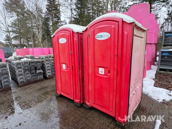 Toiletkabiner med vask 2 styk