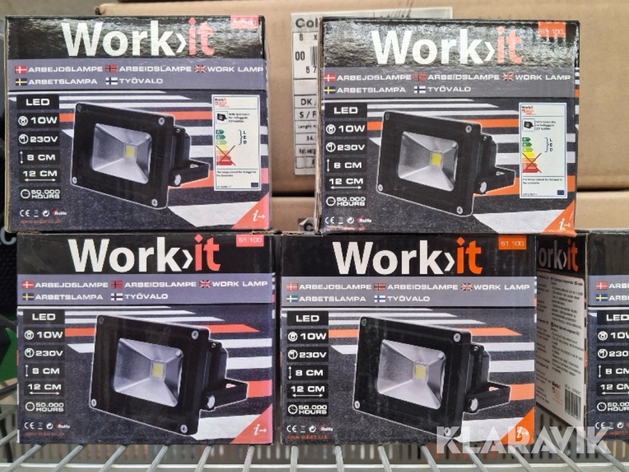 Arbejdslampe Work it - 10 W, 48 styk
