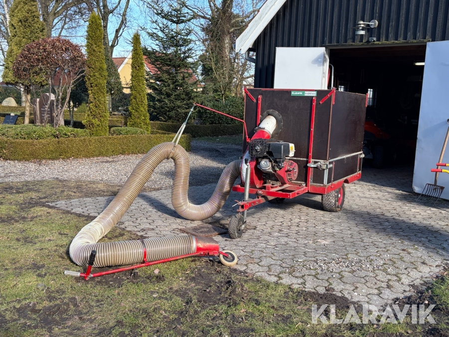 Løvsuger med opsamlerkasse