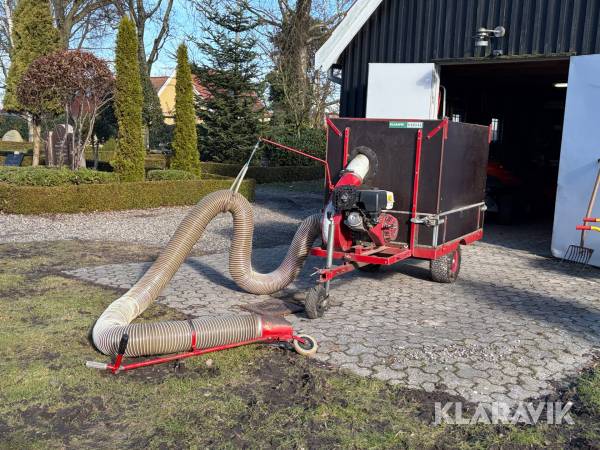 Løvsuger med opsamlerkasse