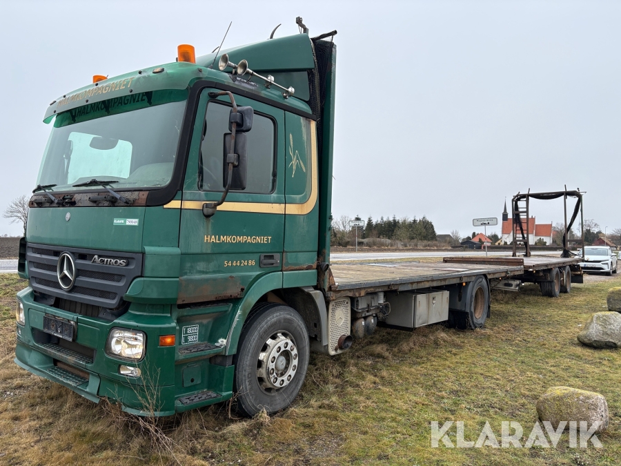 Lastbil med hænger Mercedes-Benz Actros