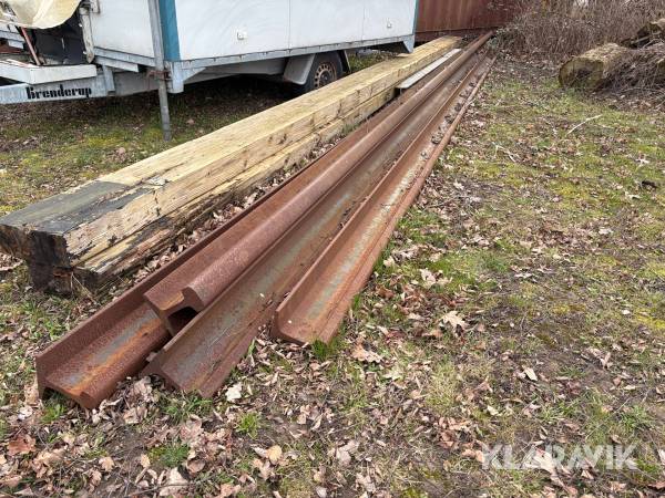 Jernbaneskinner 4 styk