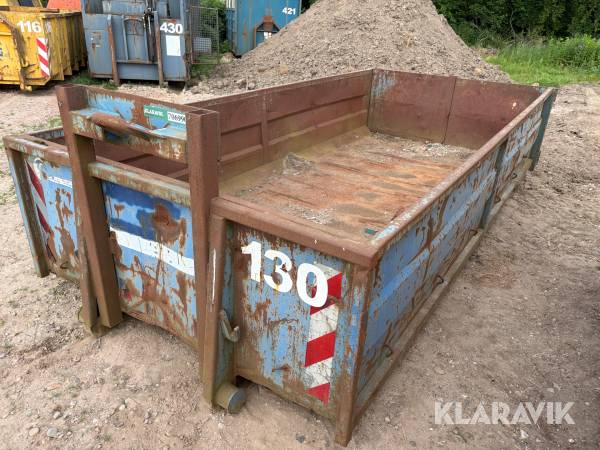 Container med kroghejsbeslag