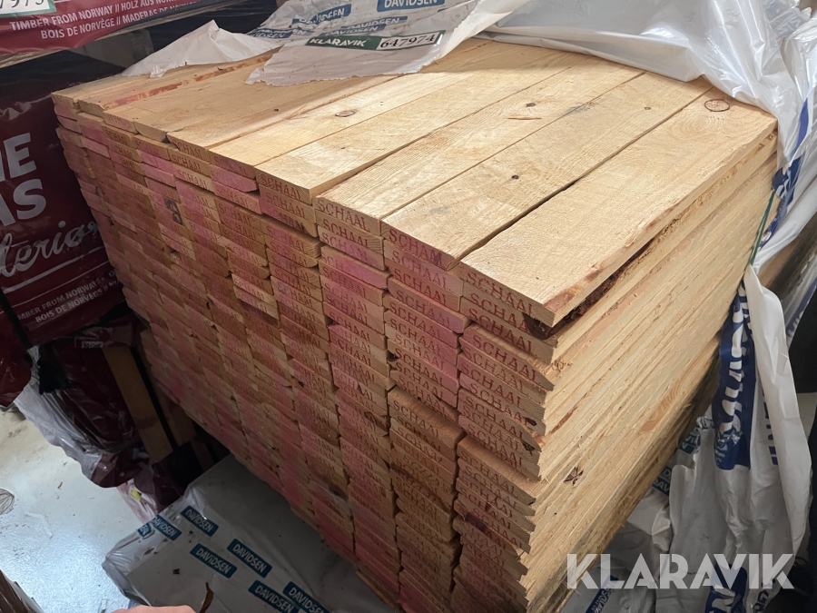 Forskallingsbrædder Schaal Fyr 1155meter 350 styk