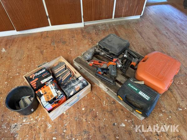 Luft værktøj Paslode med tilbehør