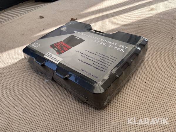 Topnøglesæt 1000 v BaTo 3/8 - 21 styk VDE insulated