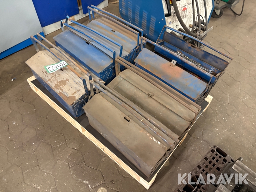 Værktøjskasser med indhold - 6 styk