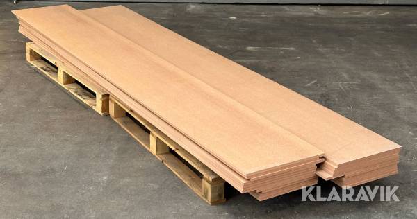 Samlet parti brandhæmmende MDF 12 mm - 24 styk
