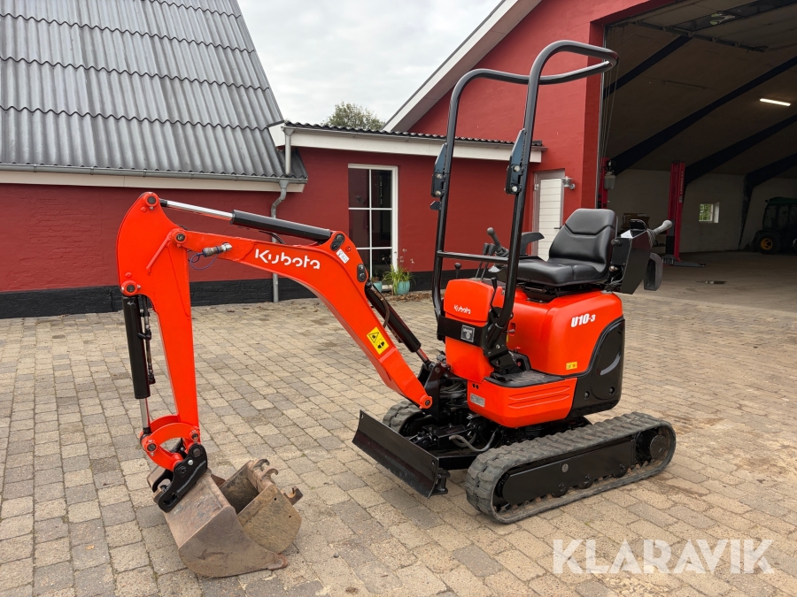 Minigraver Kubota U10-3 med joystick