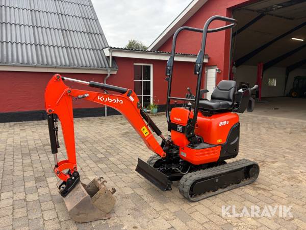 Minigraver Kubota U10-3 med joystick