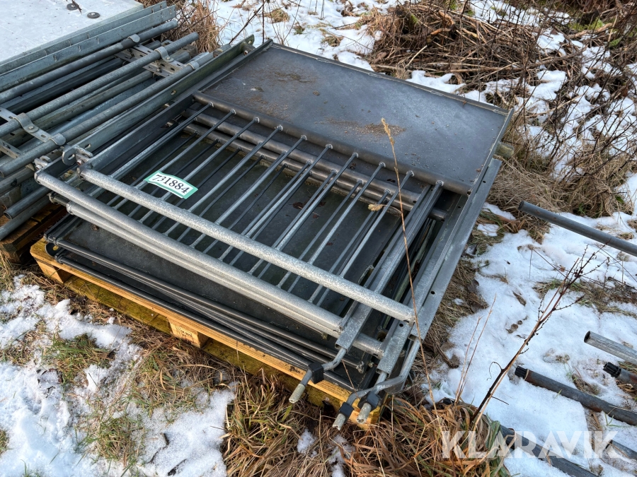 Galvaniserede låger 8 styk