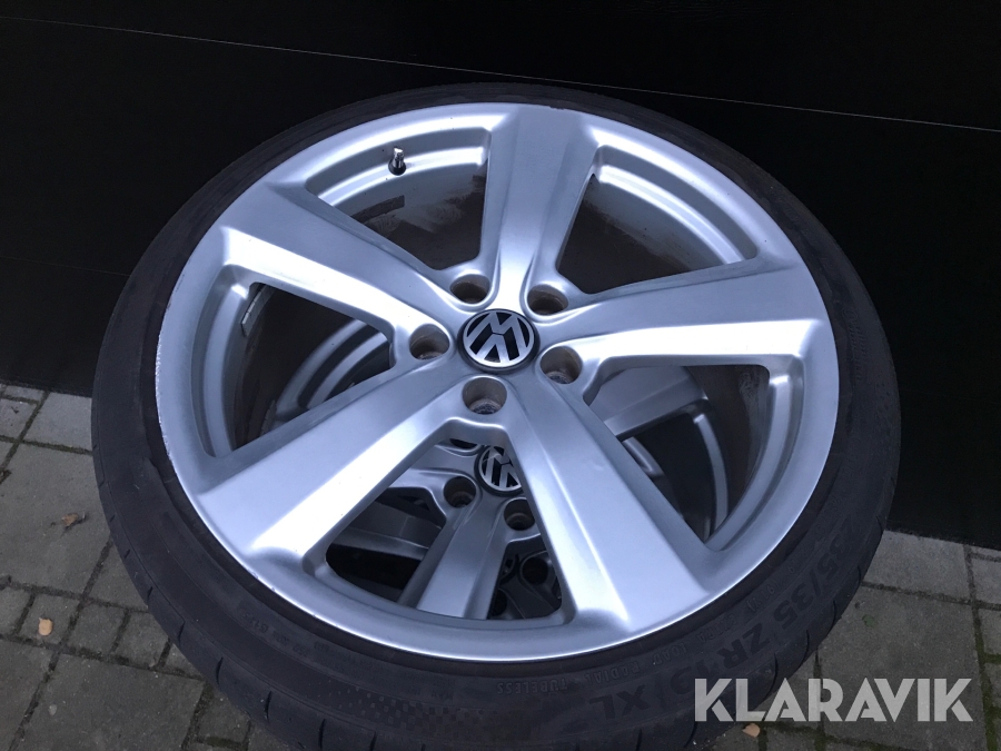 19 tommer dæk/fælge Continental 5x112