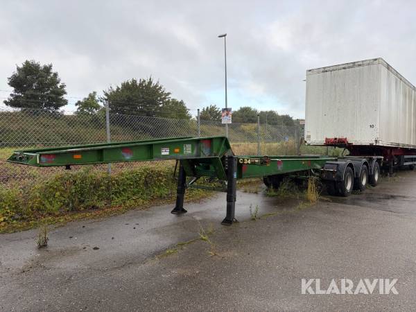 3-akslet containerchassis/sættevogn Wabco