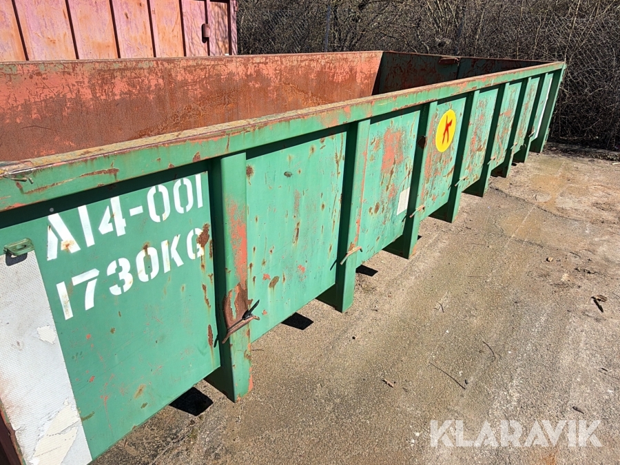 Container Abn Åbn container Lasto Type nr.: 1108231, Hvidovre, Klaravik au