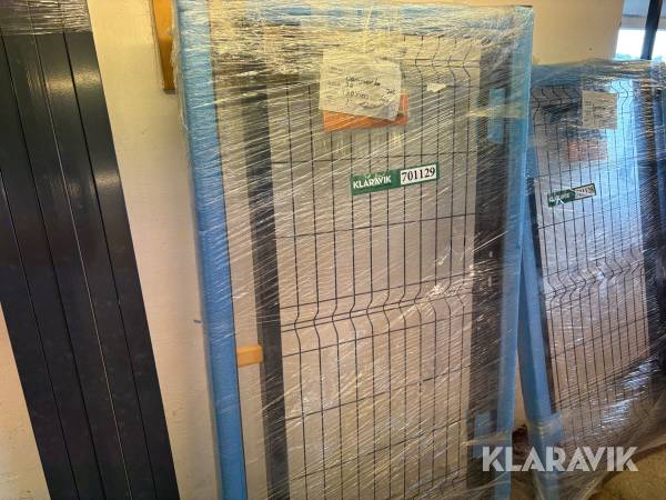 Låge inklusiv beslag og håndtag - 200x100 cm - sort