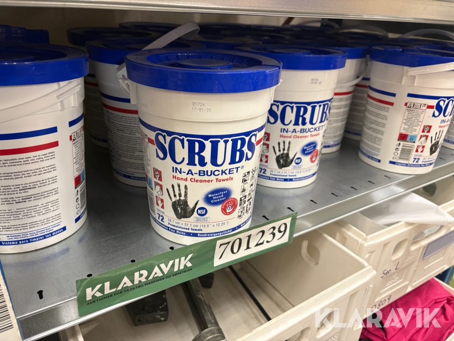Vaskeklude Scrubs - 14 bøtter á 72 styks