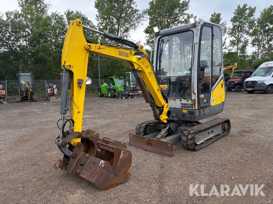Gravemaskine Wacker Neuson ET18 med skovlpakke