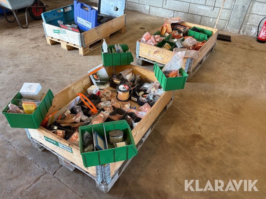 Lot med reservedele til bland andet Stihl