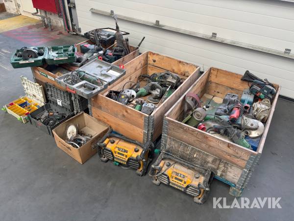 Blandet værktøj lot + 40 emner