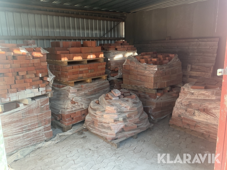 Belægningssten Røde Gørding mere end 2000 hele sten og diverse tilskårne