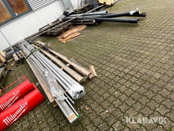 Diverse alu og fjernevarme rør