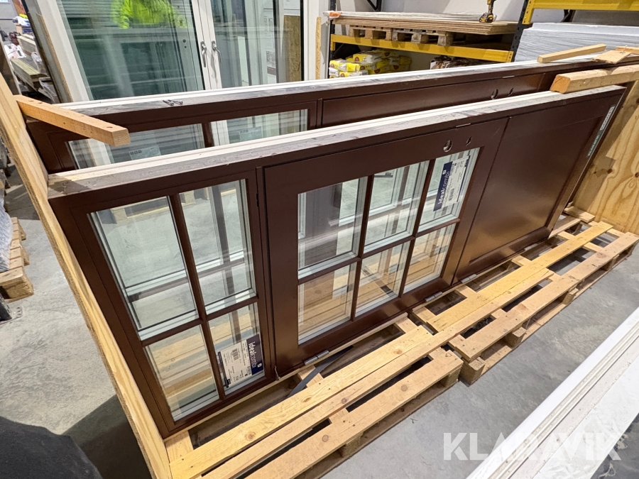 Hoveddør Idealcombi 94.5x242.5 cm 4 lags - træ/alu - 1 styk