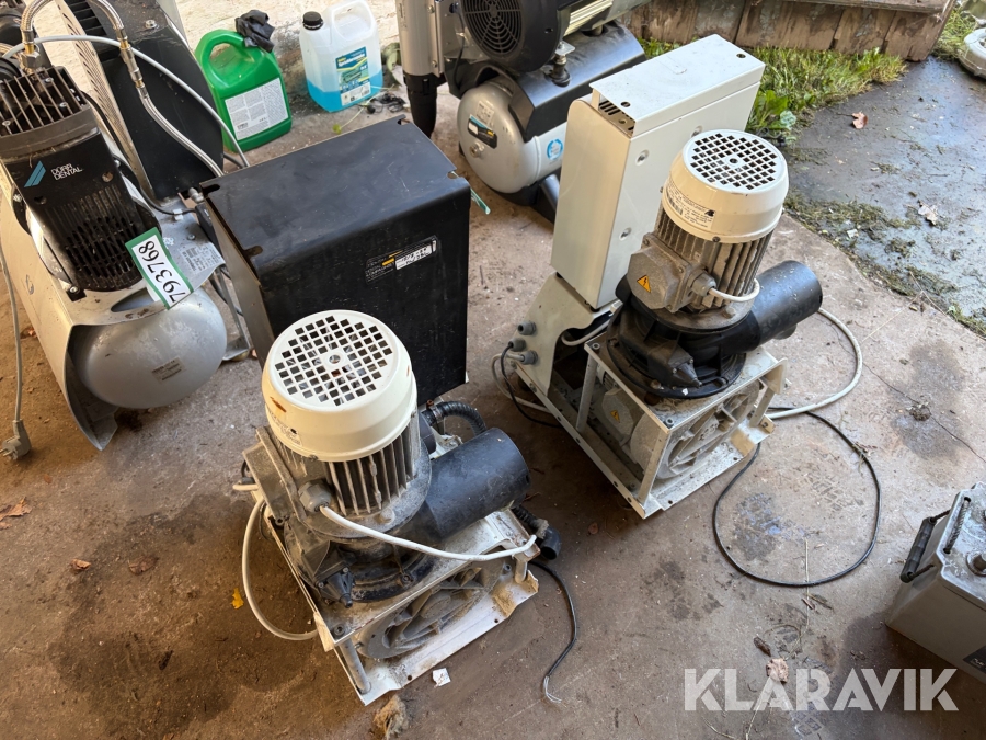 2 styks suge-/vakuumanlæg Cattani Turbo-Smart + INV.