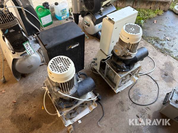 2 styks suge-/vakuumanlæg Cattani Turbo-Smart + INV.