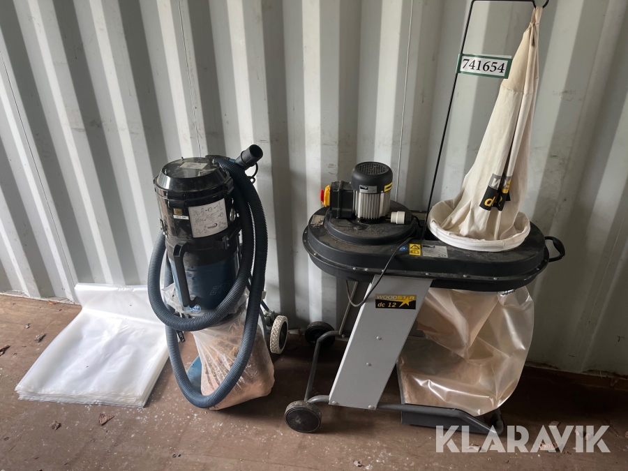 Spånsugere Woodstock/Dustcontrol dc12/DC2700 C 2 styk