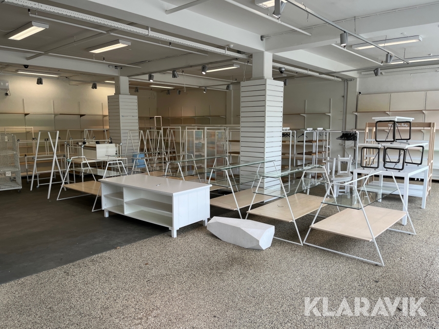 Butiks inventar Flere forskellige