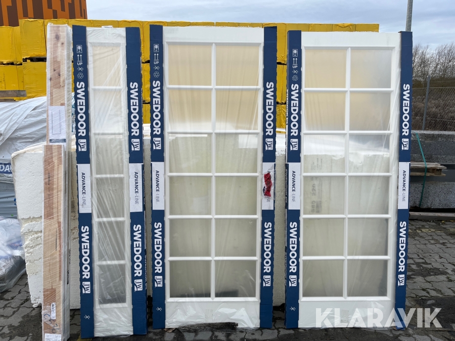 Dørplader glas. Swedoor 5 styk