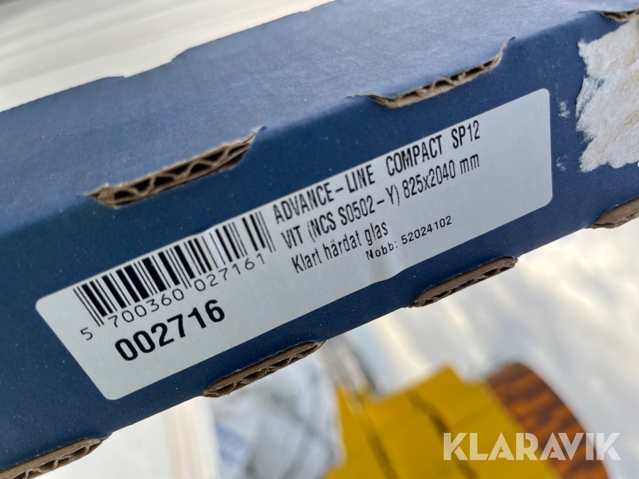 Dørplader glas. Swedoor 5 styk