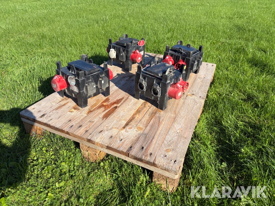 Transportabel strømtavle Demex Electric BG-16A-40250A - 4 styk