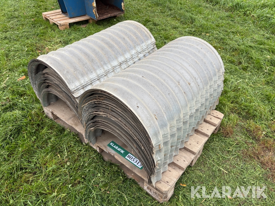 Pansertoppe / tørrekanaler galvaniserede 49 styk