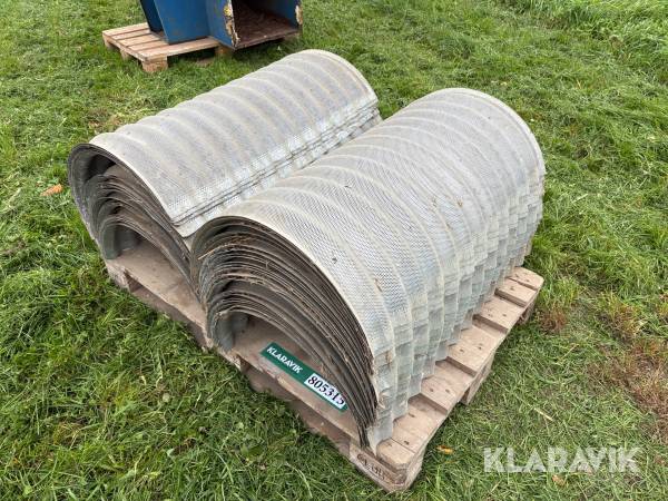 Pansertoppe / tørrekanaler galvaniserede 49 styk