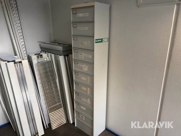 Arkivskabe 10 skuffer 7 styk samlet lot