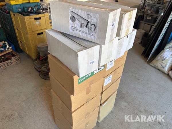 Ventilationskanaler Europlast - 6 varmefordelere - 80 udluftningsriste - 25 udlufningslemme