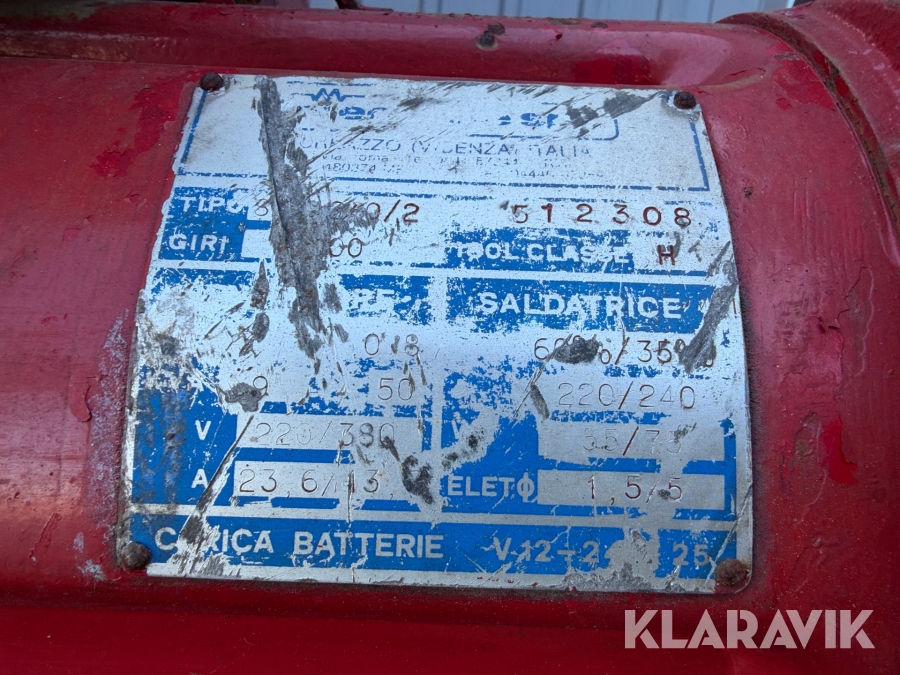 Svejsegenerator Mecc Alte Spa